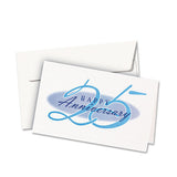 Textured Half-fold Greeting Cards, Inkjet, 5 1-2 X 8.5, Wht, 30-bx W-envelopes