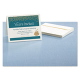 Textured Note Cards, Inkjet, 4 1-4 X 5 1-2, Uncoated White, 50-bx W-envelopes