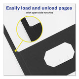 Two-pocket Folder, Prong Fastener, Letter, 1-2" Capacity, Black, 25-box