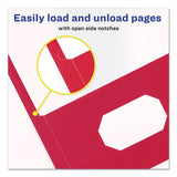 Two-pocket Folder, Prong Fastener, Letter, 1-2" Capacity, Red, 25-box