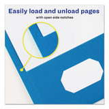 Two-pocket Folder, 40-sheet Capacity, Light Blue, 25-box