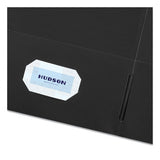 Two-pocket Folder, 40-sheet Capacity, Black, 25-box
