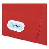 Two-pocket Folder, 40-sheet Capacity, Red, 25-box