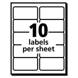 Ecofriendly Mailing Labels, Inkjet-laser Printers, 2 X 4, White, 10-sheet, 100 Sheets-pack