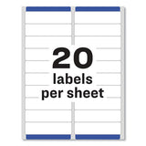 Easy Peel White Address Labels W- Sure Feed Technology, Laser Printers, 1 X 4, White, 20-sheet, 25 Sheets-pack