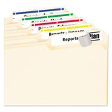 Permanent Trueblock File Folder Labels With Sure Feed Technology, 0.66 X 3.44, White, 30-sheet, 25 Sheets-pack