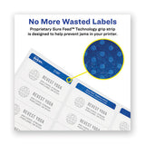 Permanent Laser Print-to-the-edge Id Labels W-surefeed, 2 1-2"dia, White, 300-pk