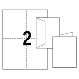 Note Cards, Laser Printer, 4 1-4 X 5 1-2, Uncoated White, 60-pack With Envelopes