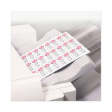 Copier Mailing Labels, Copiers, 1.5 X 2.81, White, 21-sheet, 100 Sheets-box