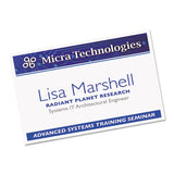 Name Badge Insert Refills, Horizontal-vertical, 2 1-4 X 3 1-2, White, 400-box