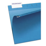 Laser Printable Hanging File Tabs, 1-5-cut Tabs, White, 2.06" Wide, 90-pack