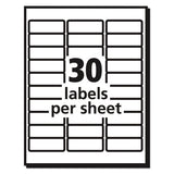 Matte Clear Easy Peel Mailing Labels W- Sure Feed Technology, Laser Printers, 1 X 2.63, Clear, 30-sheet, 25 Sheets-box