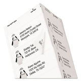 Matte Clear Easy Peel Mailing Labels W- Sure Feed Technology, Laser Printers, 1.33 X 4, Clear, 14-sheet, 50 Sheets-box