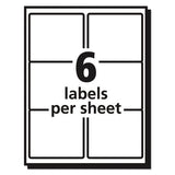 Matte Clear Easy Peel Mailing Labels W- Sure Feed Technology, Laser Printers, 3.33 X 4, Clear, 6-sheet, 50 Sheets-box