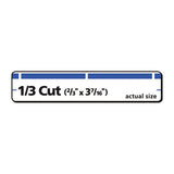 Permanent Trueblock File Folder Labels With Sure Feed Technology, 0.66 X 3.44, White, 30-sheet, 50 Sheets-box