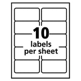 Repositionable Address Labels W-sure Feed, Inkjet-laser, 2 X 4, White, 250-box