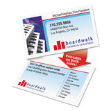Clean Edge Business Cards, Laser, 2 X 3 1-2, White, 400-box