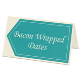 Small Tent Card, Ivory, 2 X 3 1-2, 4 Cards-sheet, 160-box