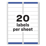 Easy Peel White Address Labels W- Sure Feed Technology, Laser Printers, 1 X 4, White, 20-sheet, 250 Sheets-box