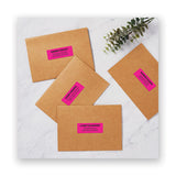 High-visibility Permanent Laser Id Labels, 1 X 2 5-8, Neon Magenta, 750-pack