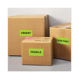 High-visibility Permanent Laser Id Labels, 2 X 4, Neon Green, 1000-box