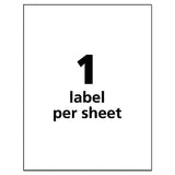 Ultraduty Ghs Chemical Waterproof And Uv Resistant Labels, 8.5 X 11, White, 50-pack