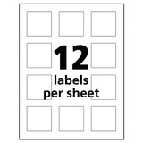 Ultraduty Ghs Chemical Waterproof And Uv Resistant Labels, 2 X 2, White, 12-sheet, 50 Sheets-pack