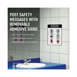 Surface Safe Removable Label Safety Signs, Inkjet-laser Printers, 8 X 8, White, 15-pack