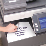 Removable Multi-use Labels, Inkjet-laser Printers, 8.5 X 11, White, 25-pack