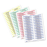 Removable File Folder Labels With Sure Feed Technology, 0.66 X 3.44, White, 30-sheet, 25 Sheets-pack