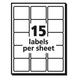 Durable Permanent Id Labels With Trueblock Technology, Laser Printers, 2 X 2.63, White, 15-sheet, 50 Sheets-pack