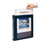 Framed View Heavy-duty Binders, 3 Rings, 1.5" Capacity, 11 X 8.5, Navy Blue