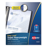 Top-load Poly Sheet Protectors, Heavy Gauge, Letter, Nonglare, 100-box