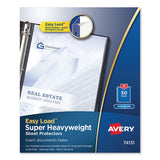Top-load Poly Sheet Protectors, Heavyweight, Letter, Nonglare, 200-box