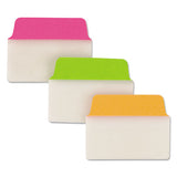 Ultra Tabs Repositionable Standard Tabs, 1-5-cut Tabs, Assorted Neon, 2" Wide, 24-pack