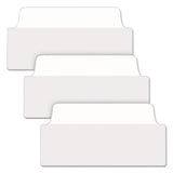 Ultra Tabs Repositionable Wide Tabs, 1-3-cut Tabs, White, 3" Wide, 24-pack