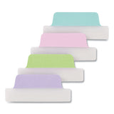 Ultra Tabs Repositionable Margin Tabs, 1-5-cut Tabs, Assorted Pastels, 2.5" Wide, 48-pack