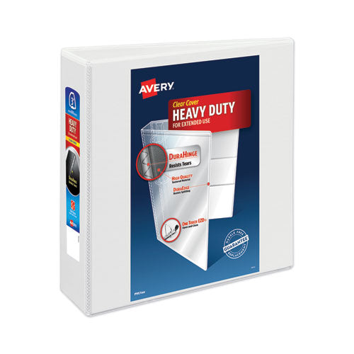 Heavy-duty View Binder With Durahinge And Locking One Touch Ezd Rings, 3 Rings, 3