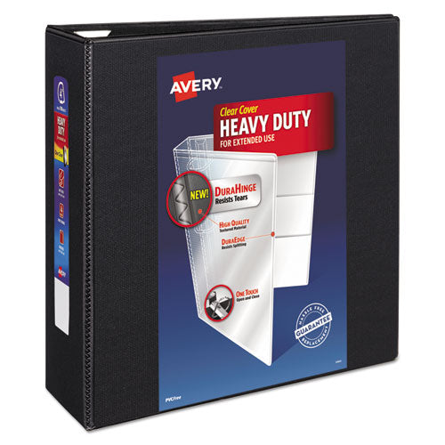 Heavy-duty View Binder With Durahinge And Locking One Touch Ezd Rings, 3 Rings, 4