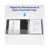Heavy-duty View Binder With Durahinge And Locking One Touch Ezd Rings, 3 Rings, 3" Capacity, 11 X 8.5, Black