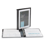 Heavy-duty View Binder With Durahinge And One Touch Slant Rings, 3 Rings, 0.5" Capacity, 11 X 8.5, Black