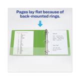 Heavy-duty View Binder With Durahinge And One Touch Ezd Rings, 3 Rings, 1" Capacity, 11 X 8.5, Chartreuse