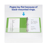 Heavy-duty View Binder With Durahinge And One Touch Ezd Rings, 3 Rings, 1.5" Capacity, 11 X 8.5, Chartreuse