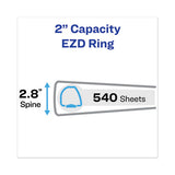 Heavy-duty View Binder With Durahinge And One Touch Ezd Rings, 3 Rings, 2" Capacity, 11 X 8.5, Chartreuse