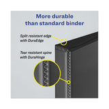 Heavy-duty View Binder With Durahinge And One Touch Ezd Rings, 3 Rings, 1.5" Capacity, 11 X 8.5, Navy Blue