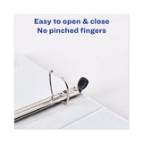 Heavy-duty View Binder With Durahinge And One Touch Ezd Rings, 3 Rings, 1" Capacity, 11 X 8.5, Navy Blue