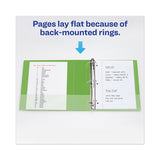 Heavy-duty View Binder With Durahinge And Locking One Touch Ezd Rings, 3 Rings, 5" Capacity, 11 X 8.5, Chartreuse