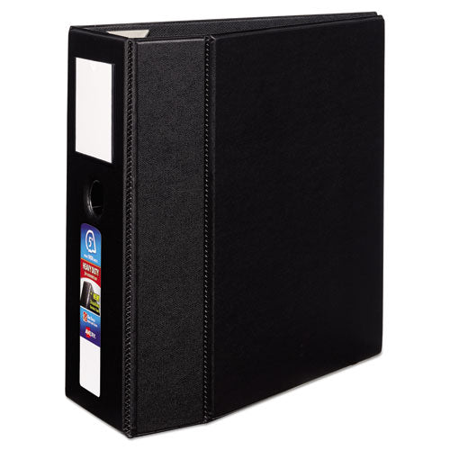 Heavy-duty Non-view Binder, Durahinge, Three Locking One Touch Ezd Rings, Spine Label, Thumb Notch, 5