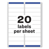 Easy Peel White Address Labels W- Sure Feed Technology, Inkjet Printers, 1 X 4, White, 20-sheet, 25 Sheets-pack