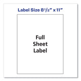 Shipping Labels With Trueblock Technology, Inkjet Printers, 8.5 X 11, White, 25-pack